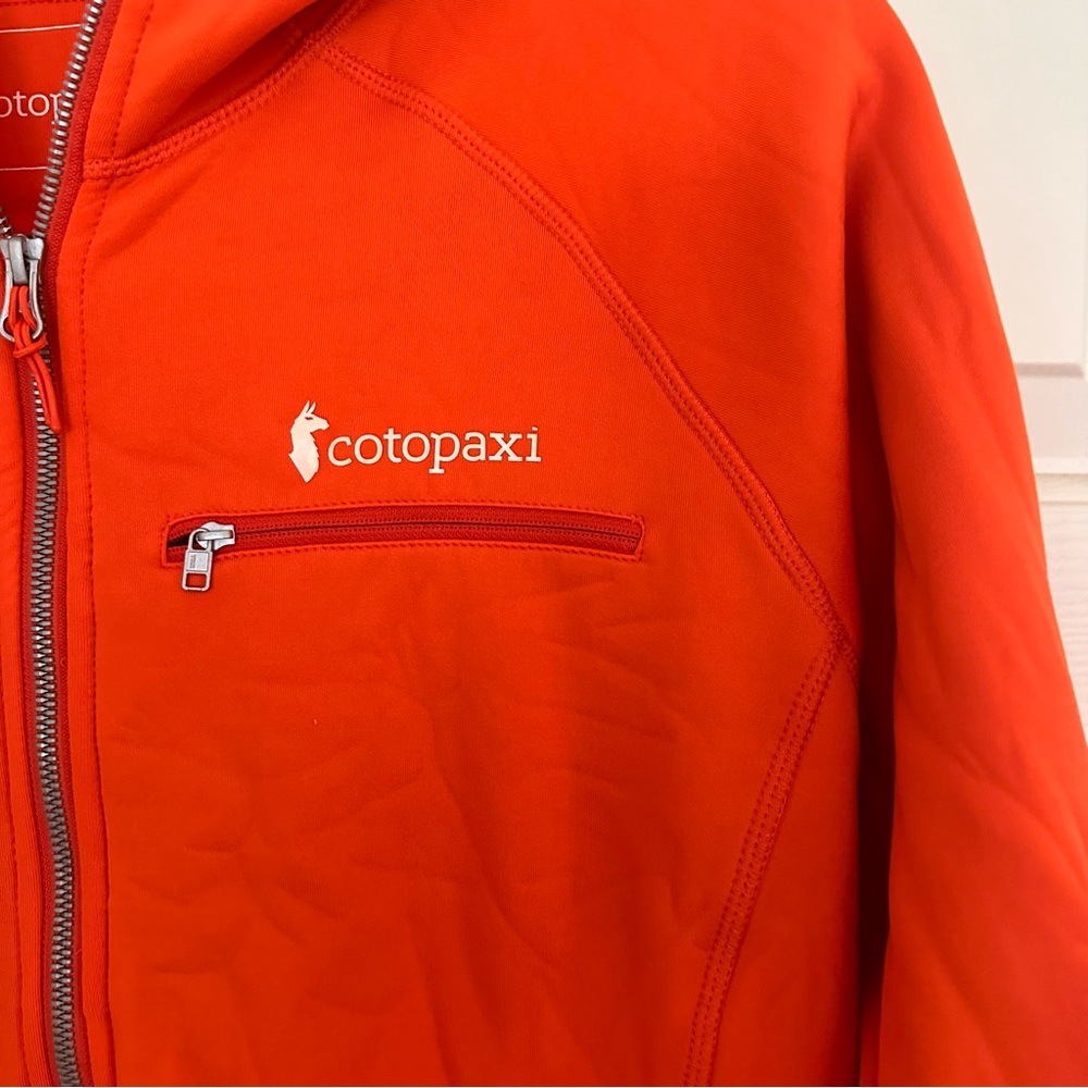 Cotopaxi Orange Hooded Sweatshirt Zip Up Hoodie Jacket Size Large L - Picture 3 of 12